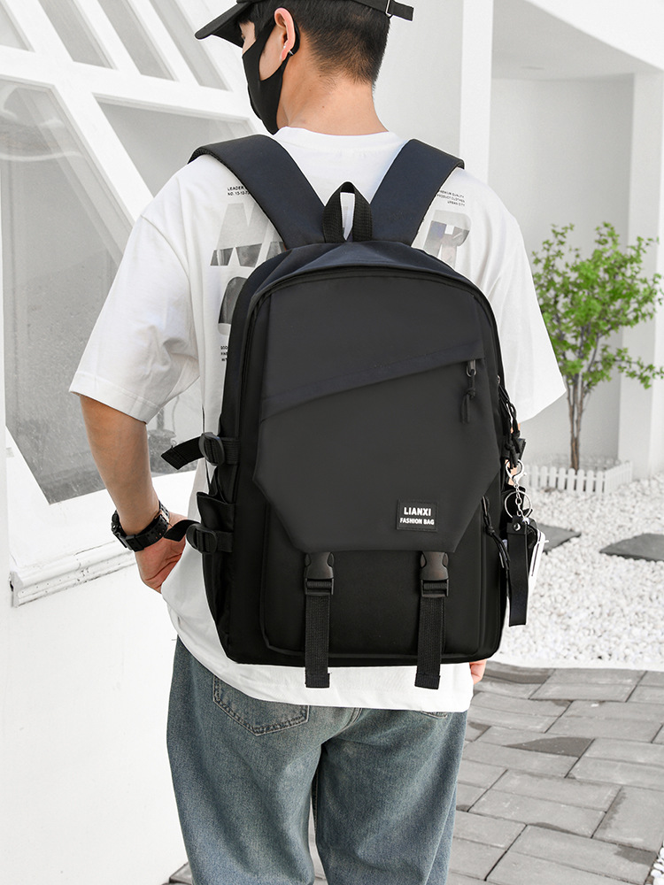 Schoolbags for Male College Students, Daily Travel Backpacks, Men's Backpacks, Women's Korean Version, Simple and Versatile Travel Computer Bags for Women