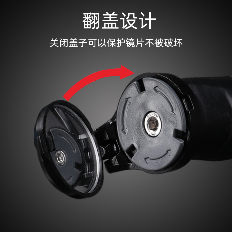 Cycling Acrylic Convex Reflector Mini Foldable Road Bike Handlebar Rearview Mirror