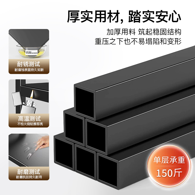 Factory Direct supply microwave oven rack table multi-functional household storage rack double-layer three-layer applicable telescopic microwave oven rack
