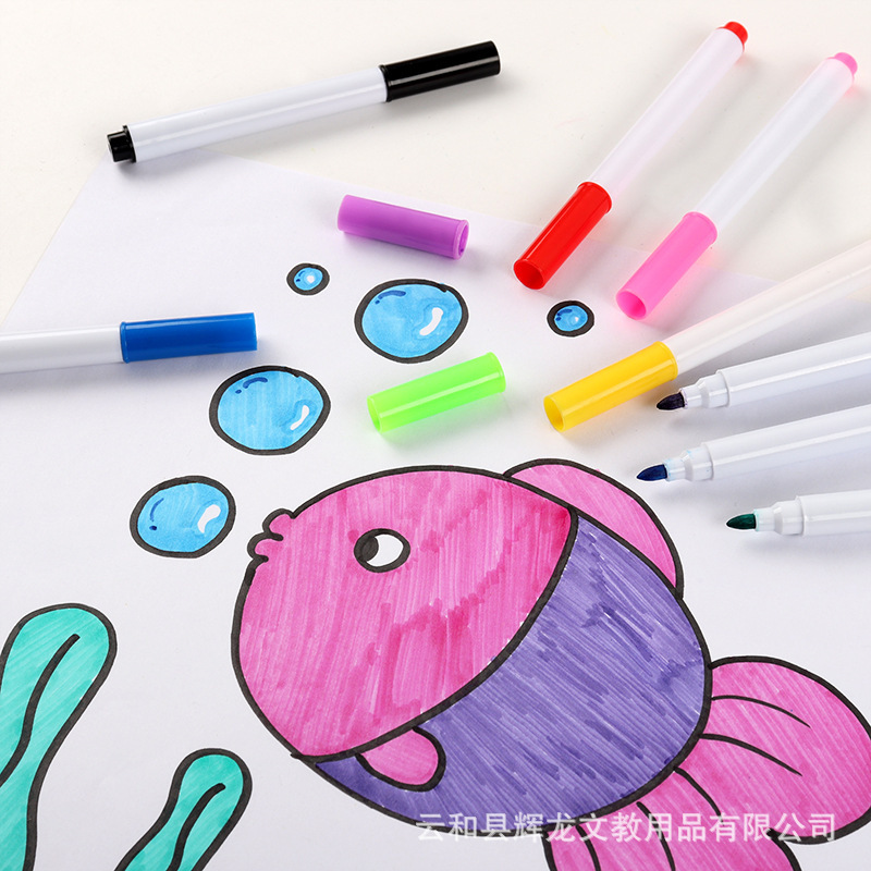 Manufacturer Wholesale Mini Whiteboard Pen Erasable Color Children's Painting Water-Based Marker Creative Fun Painting Marker Pen