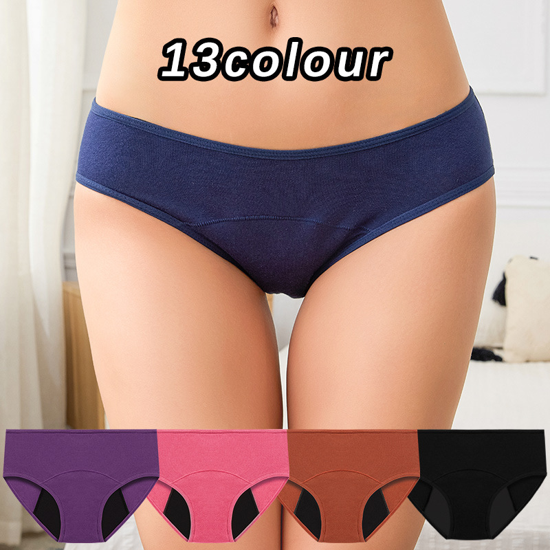 Plus size cross-border foreign trade physiological underwear women's briefs postpartum C- segment recovery low waist underwear