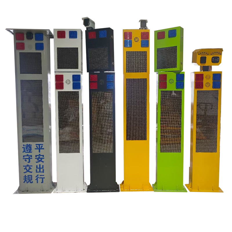 Head-On Collision Monitoring Electronic Sentry Solar Road Traffic Safety Radar Capture Integrated Intersection and Curve Warning