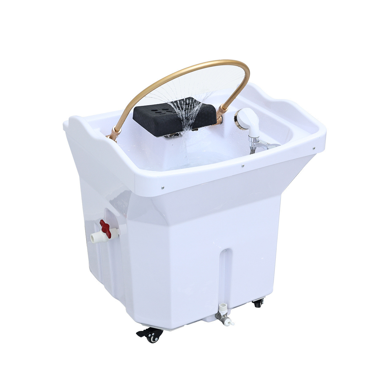 Head Therapy Basin, No Need to Connect up and down Water, Head Therapy Instrument, Mobile Water Storage Type Head Therapy Shampoo Machine, Water Circulation, Fumigation, Health and Beauty