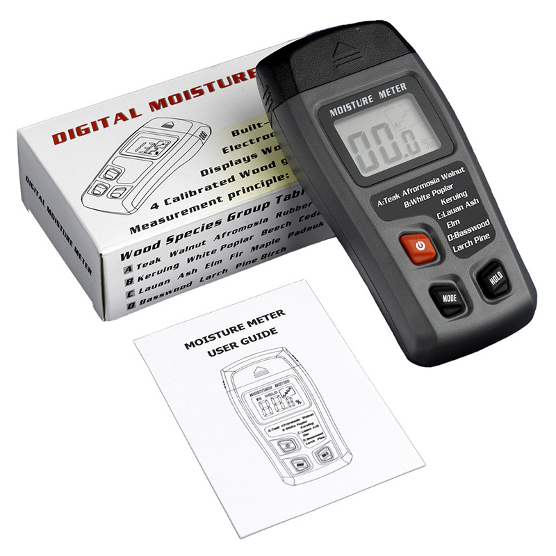 Dry Hygrometer Wood Moisture Meter Moisture Detector Moisture Detector Moisture Content Measurement Carton Humidity Measuring Instrument