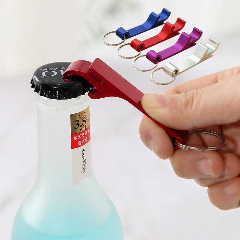 Beer bottle opener multifunctional portable aluminum alloy creative mini screwdriver key pendant can opener