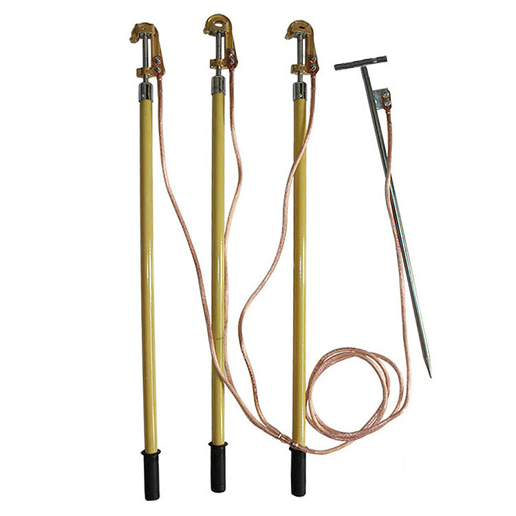 10Kv High-Voltage Outdoor Copper Hook Spiral Compression Grounding Wire Monkey Head Grounding Rod Line Grounding Wire