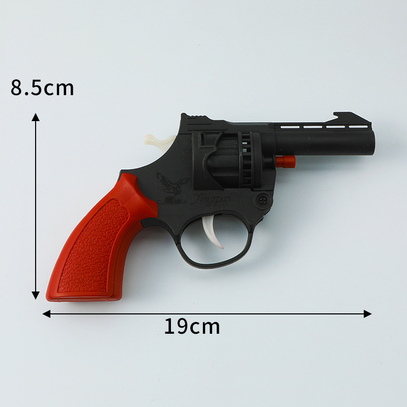 Electroplated Gold and Silver Cannon Gun Sound Paper Cannon Gun Revolver Model 80 Nostalgic Childhood Toy Artillery Gun