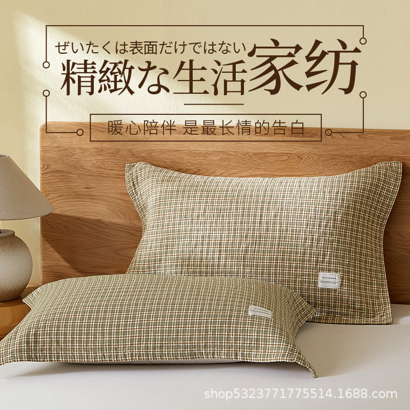 Ремешок японского стиля, подушка из хлопка класса А, марлевая подушка, высококачественная утолщенная подушка из чистого хлопка, пара повязок для головы для взрослых, домашняя подушка