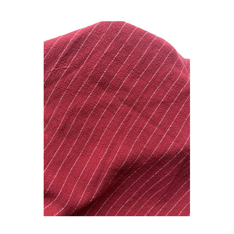 1cm Yarn-Dyed Linen Cotton Sand-Washed Strips, Comfortable and Soft Pants, Children's Clothing Fabrics