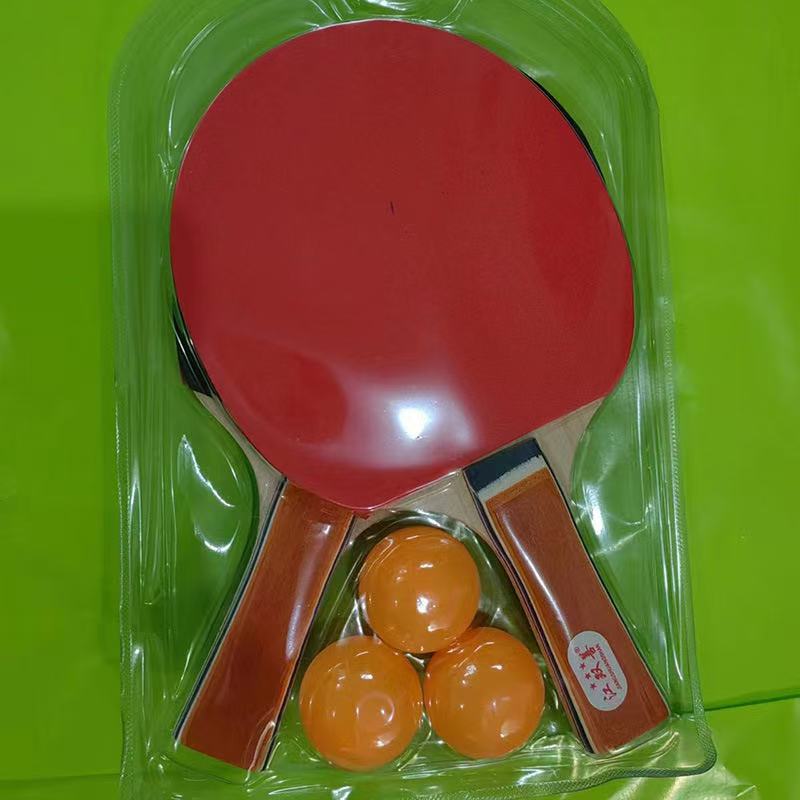 Table tennis racket 2 paddle racket suit sports training supplies 2 bats 3 ball beginners student competition wholesale
