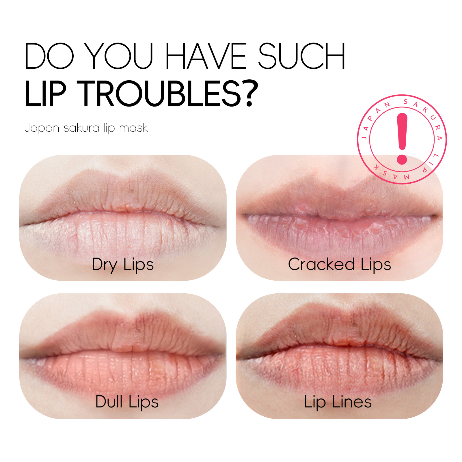 Laikou Sakura Lip Mask 6g Elastic and Tender Lip Care, Moisturizing and Nourishing, in Stock