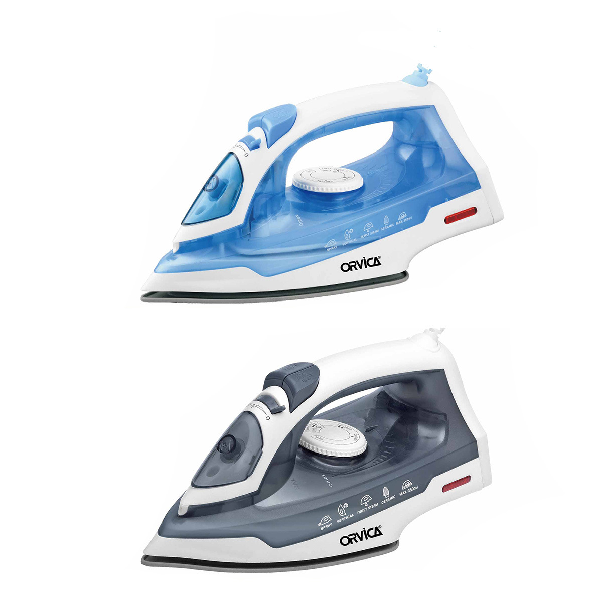 Orvica Cross-Border Steam Electric Iron Household Handheld Electric Iron Small Water Spray Steam Ceramic Iron Iron