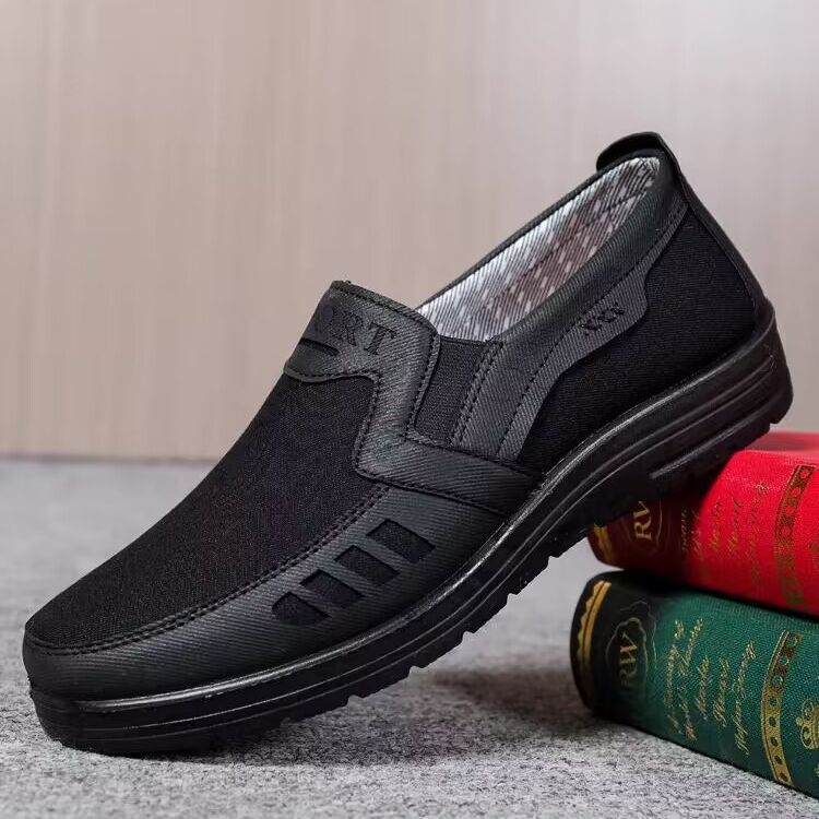 2025 New Old Beijing Cloth Shoes Breathable Men's Shoes Soft Sole Non-slip Dad Shoes plus size Men's Shoes Casual Canvas Shoes