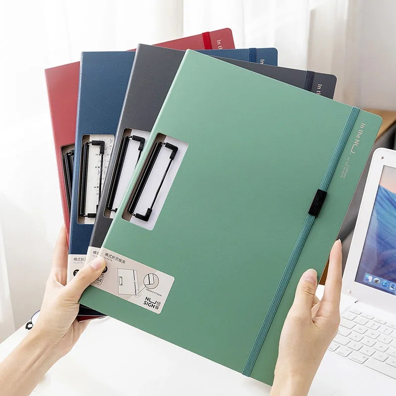 Папка Deli NS178 A4 с клипсой для тестовых документов