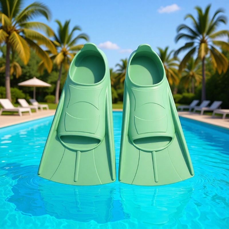 Прямые продажи с завода удобные силиконовые ласты для плавания для подростков, детей и взрослых, нескользящие мягкие короткие ласты