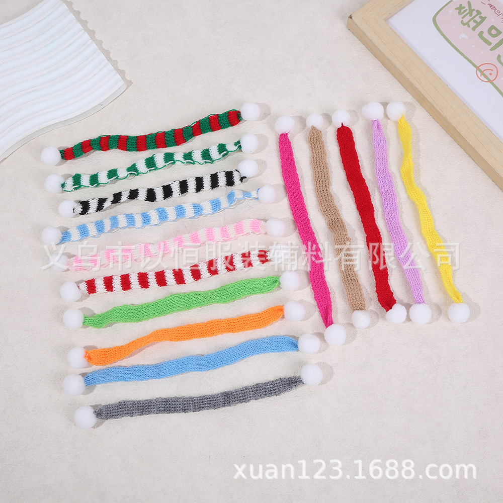 Мини вязаный шарф в наличии, игрушка для украшения куклы, маленькая желтая утка, рождественская сумка, подвеска для шляпы