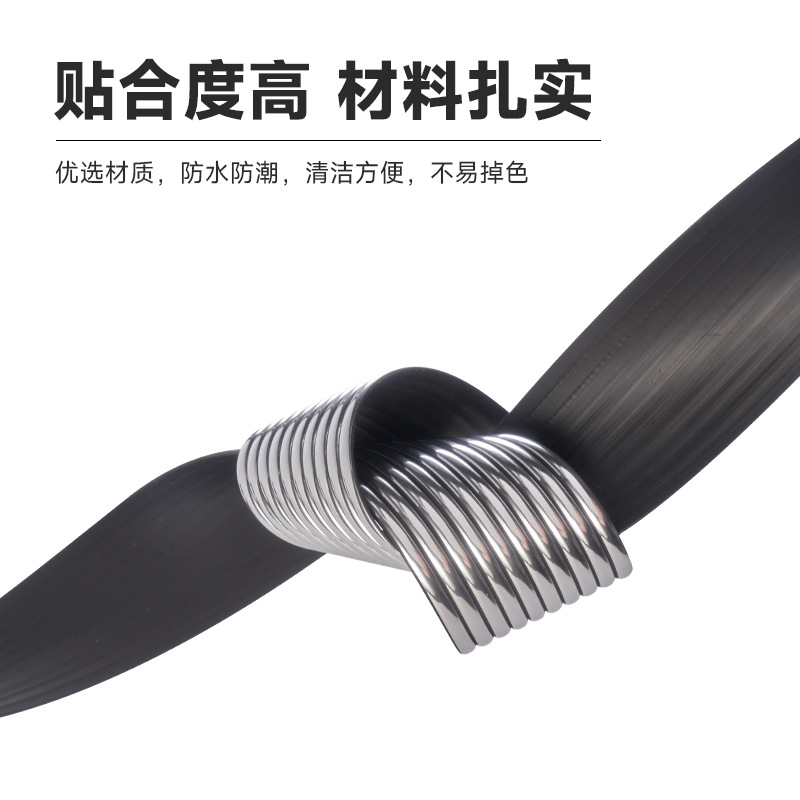 Car Decorative Strips, Universal Window Chrome Trim, Electroplated Door Anti-Collision Bumper, Anti-Scratch Car Logo Protector