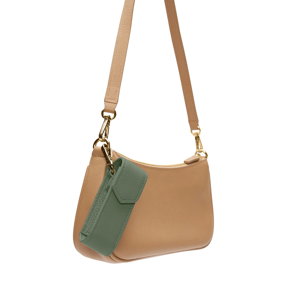 Customized Lipstick Perfume Bottle Leather Case Portable Lip Gloss Lipstick Protective Cover Cosmetics Bag High-End Leather Makeup Lipstick Box