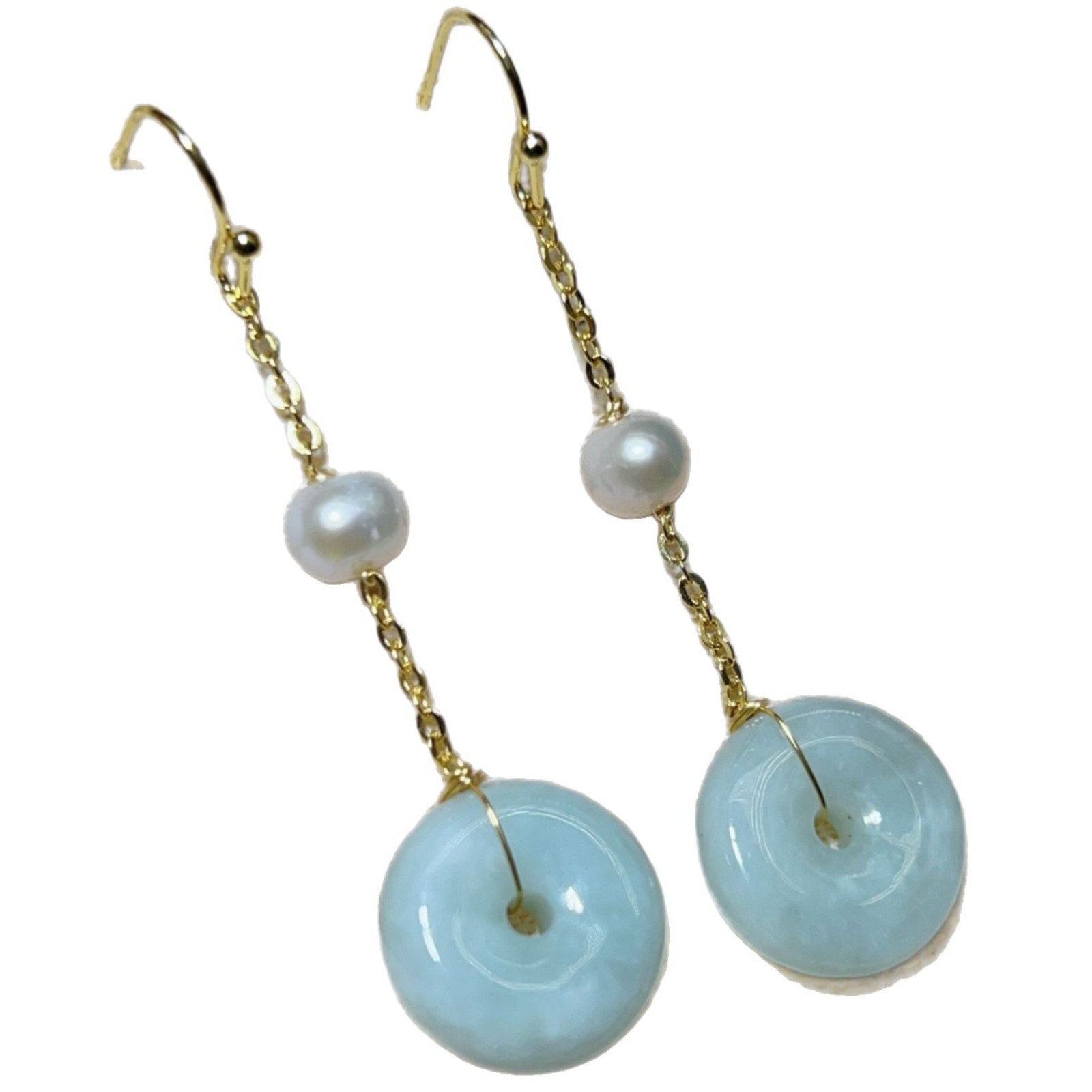 Peace Buckle Earrings New Chinoiserie National Trend Peace and Joy Jade Earrings for Women with Gentle Elegant and Han Dynasty Classical Jewelry