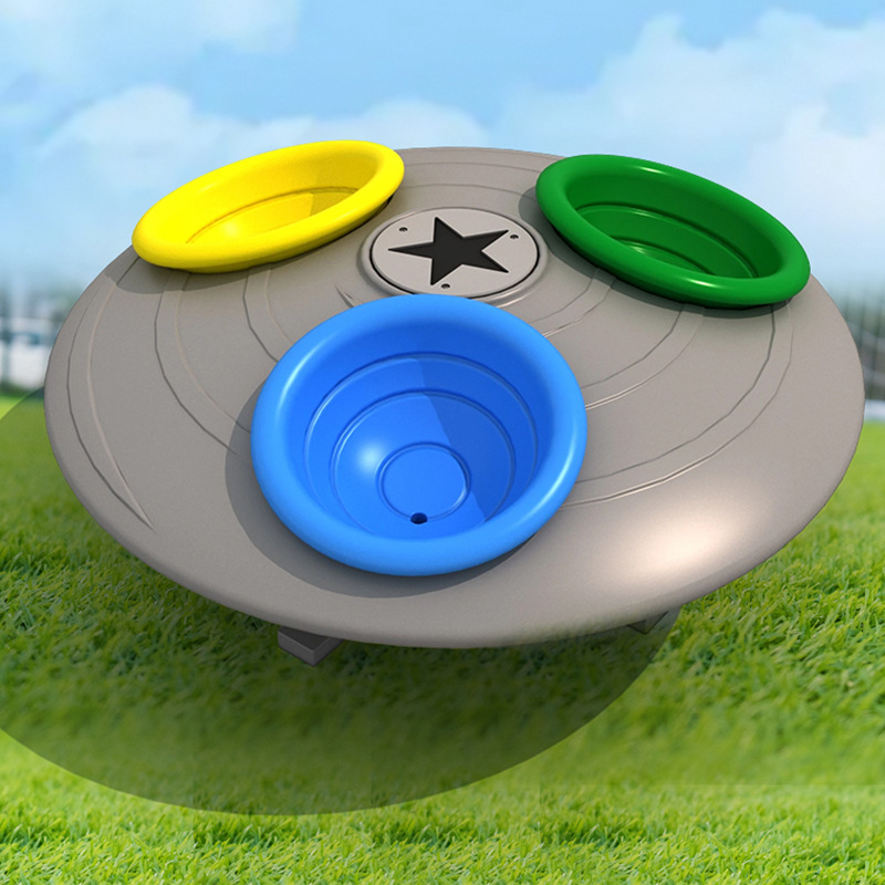 Outdoor Children's Swivel Chair Wholesale Multi-Person Rotating Flying Saucer Turntable Park Community Kindergarten Amusement Equipment Manufacturer