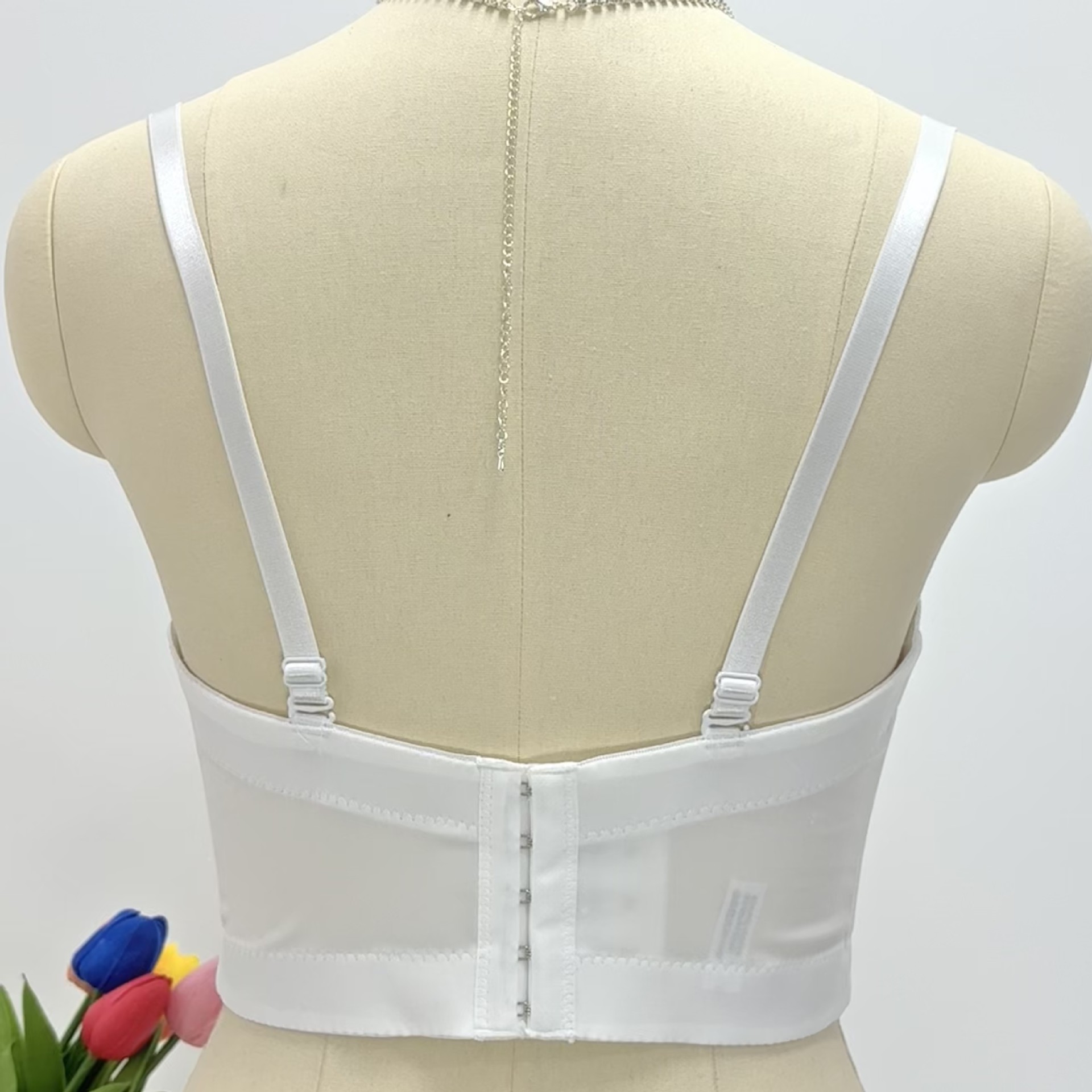 Cross-Border Foreign Trade Wearable Tight Camisole Large Size Red Fishbone Bra Corset Top Fishbone Tube Top