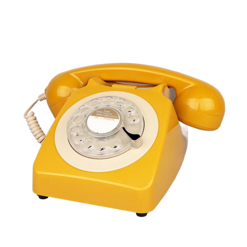P-980 Cute Youth Retro Yellow Personalized Telephone Phone Landline Homestay Hotel Hotel Hotel Telephone Phone
