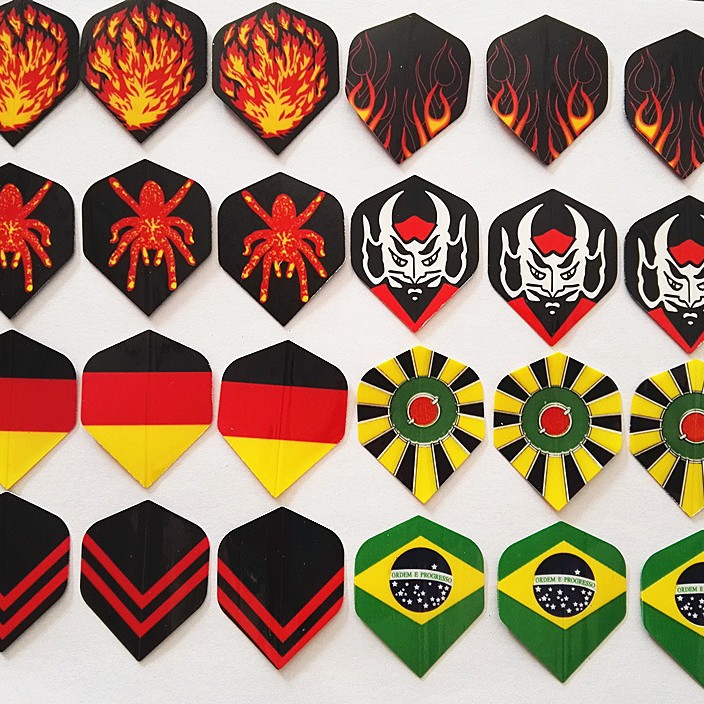 Spot PET dart Ye Fei dart feather accessories dart wing Chinese flag darts flight does not bubble or wrinkle