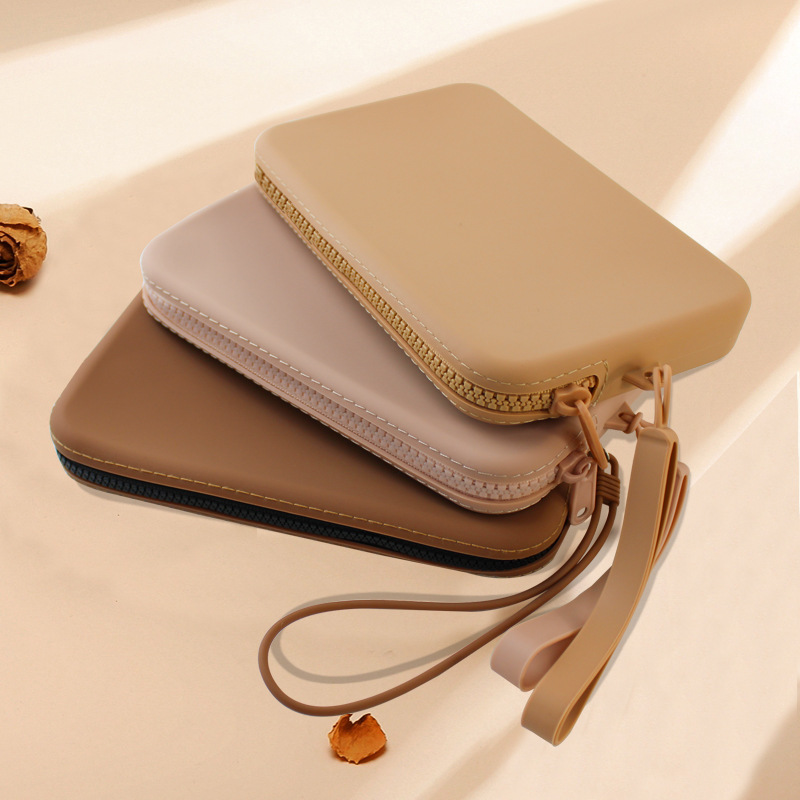 Силиконовая монетница большой емкости креативная прямоугольная косметичка