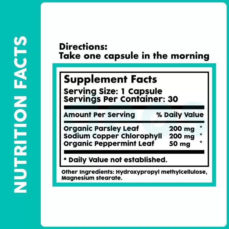 In-Stock Tk Cross-Border Exclusive Extract Hot-Selling Wholesale Deodorant Capsules Chlorophyll Capsules Deos Capsules