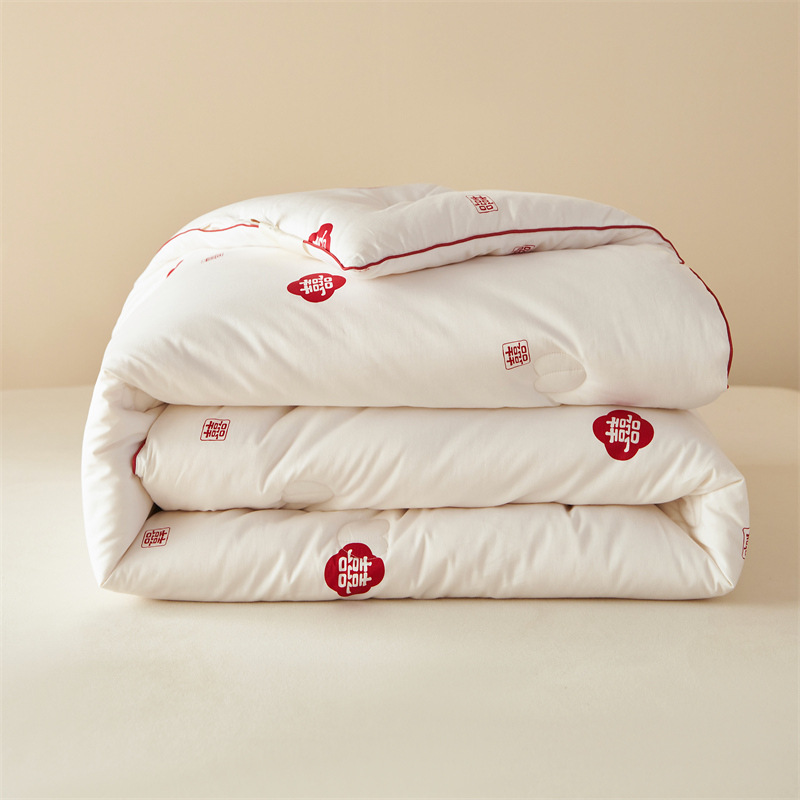 New Class a Cotton Twill 30% Soybean Quilt Wedding Quilt Core Winter Quilt Spring & Fall Quilt Gift Quilt Wholesale