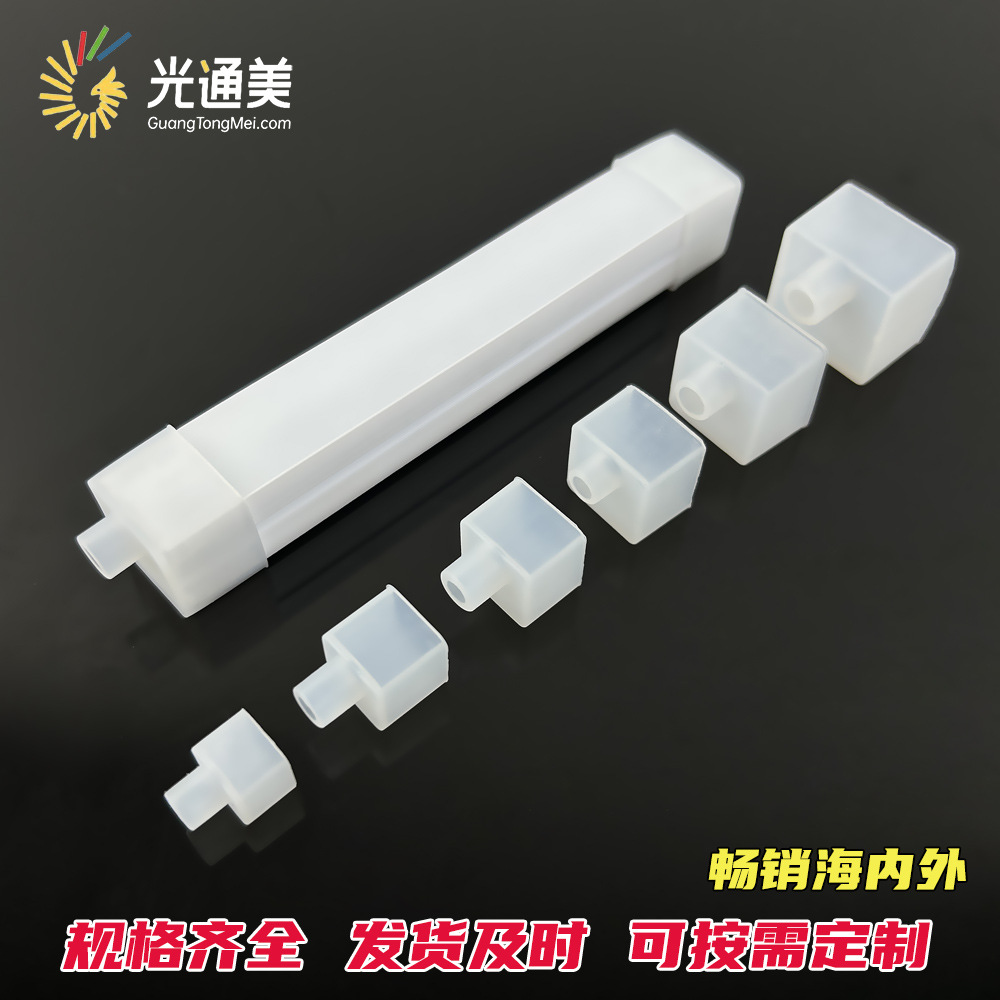 LED silicone lamp with plug square/round/straight out/side out/long mouth racket tail plug neon lamp with plug
