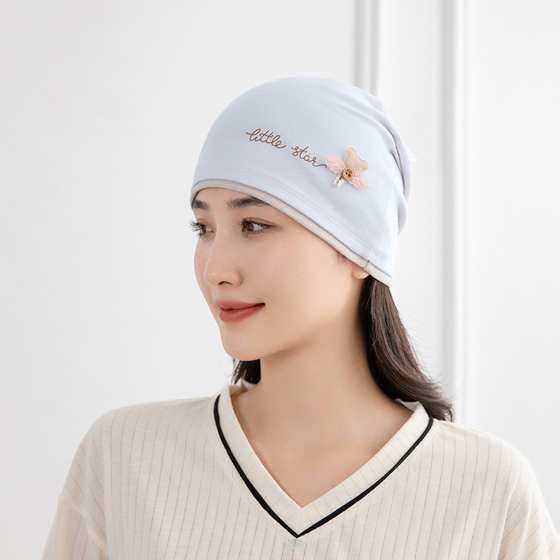 Factory Wholesale Moon Hat Baby Hat Printed Parent-child Hat Cotton Breathable Postpartum Moon Hat