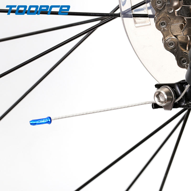 Bicycle line pipeline tail cap inner sleeve variable speed brake line core cap aluminum alloy anode color aluminum tail cap