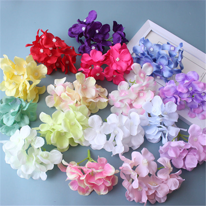 Кросс-бордерная имитация гортензии, свадебное украшение, вечный цветок, красный фон, имитация гортензии