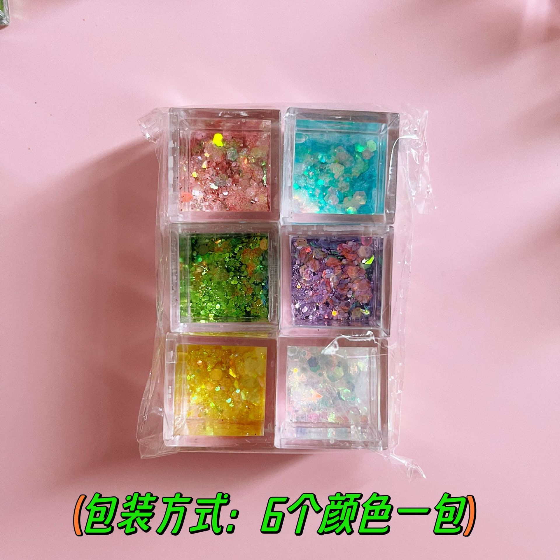 Creative Quicksand Goo Card Small Ice Cube DIY Oil Quicksand Card Brick Cream Glue Splicing Goo Plate Ornament Tiktok Trending Item