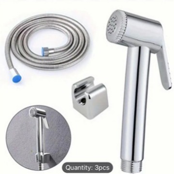 ABS plastic body cleaning woman washing head toilet spray gun elastic yellow hose cleaning body cleaner pressurized woman washing set