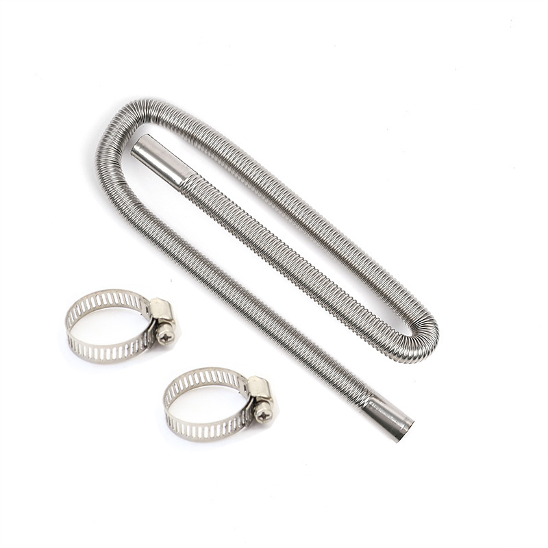 Car parking heater stainless steel exhaust pipe exhaust pipe spiral thread corrugated exhaust pipe exhaust accessories