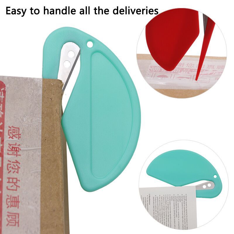 Plastic Mini Letter Opening Knife Envelope Opening Knife Paper Cutting Art Knife Rope Cutting Knife Cutting Rubber Strap Wire Blade