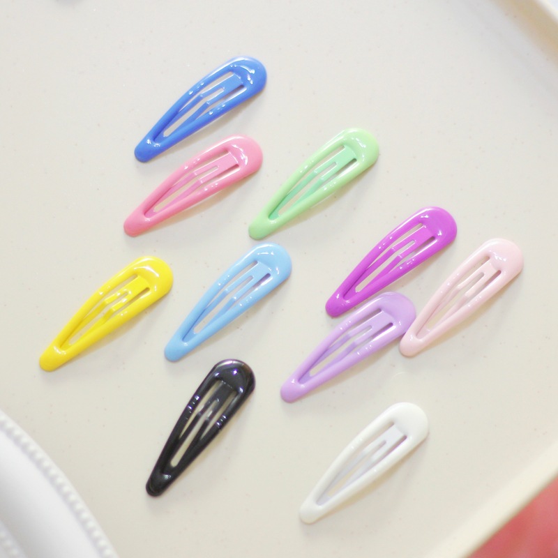 Cross-border explosions 3cm5cm candy-colored bb clip drop clip children's hair clip bangs edge clip hair clip diy bottom clip