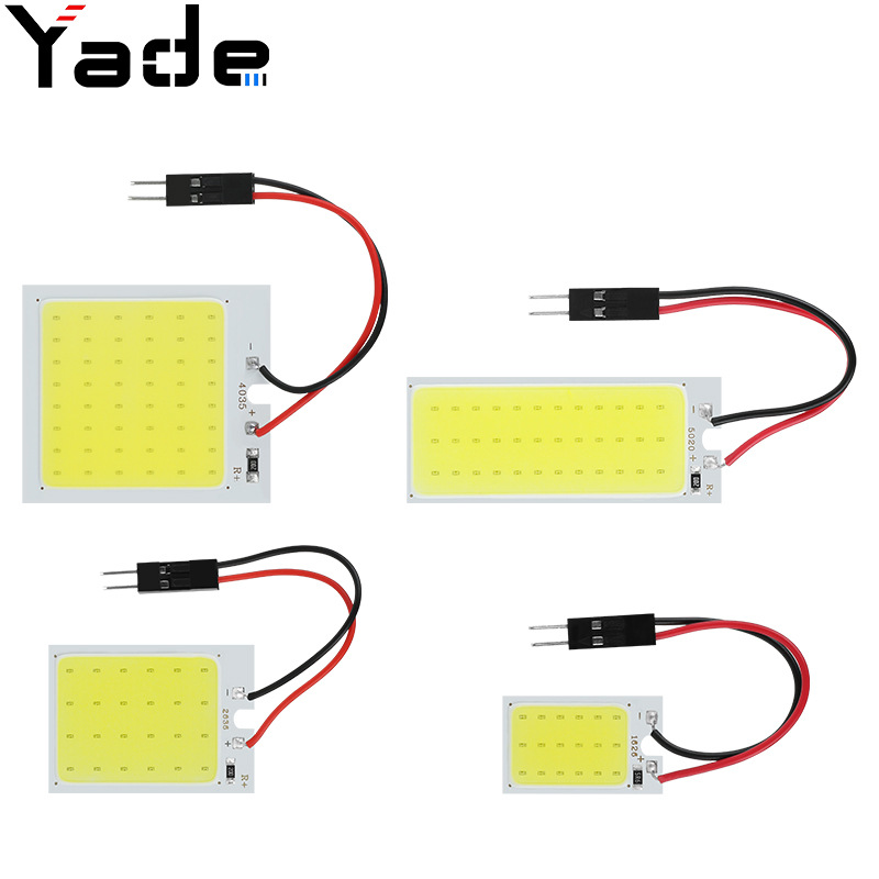 Светодиодный свет для чтения Yade автомобиля COB потолочный свет 18 24 26 48 светодиодов плоский свет для автомобиля багажник