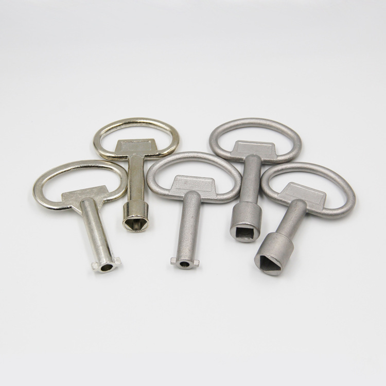 MS705 triangle four-corner key universal lock open distribution box lock open round lock key open