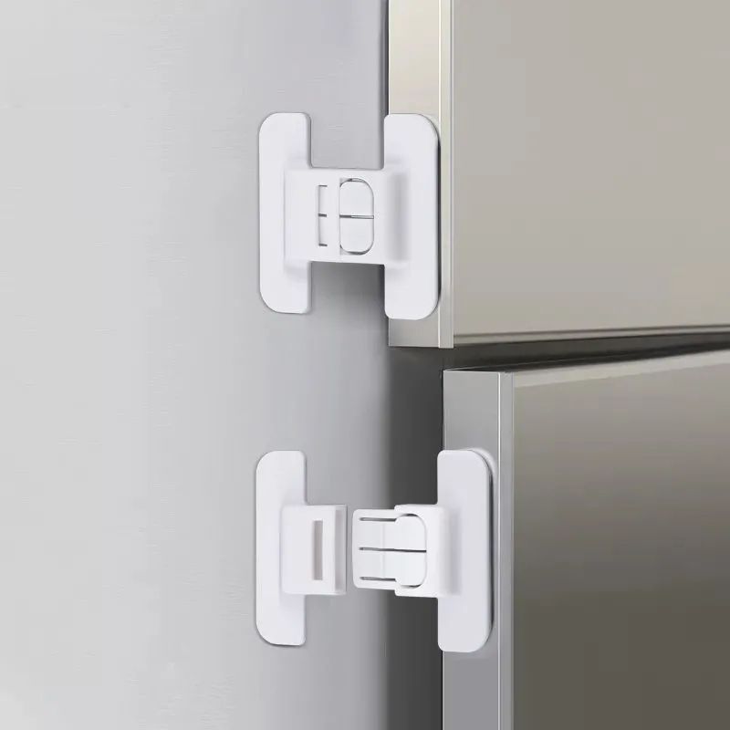 Refrigerator Door Closer Latch Drawer Automatic Lock No-Drill Closure to Prevent Baby from Opening the Refrigerator
