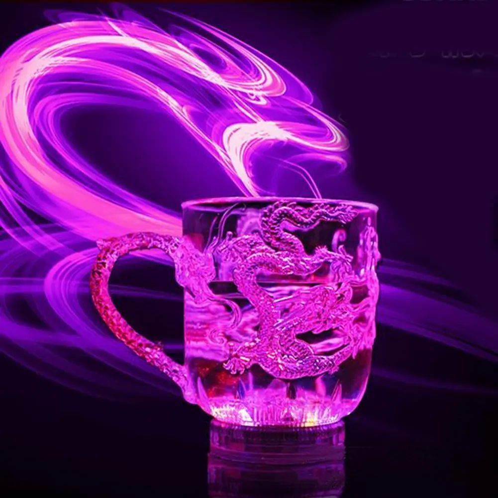 Led Flash Magic Color Changing Dragon Cup Water Activated Li