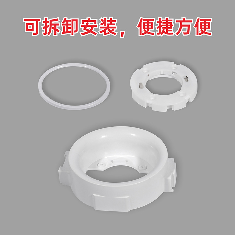 Pp Fuel-Resistant Central Asian Stretch Ceiling Round Gx53 Bracket Bh53 Lamp Holder Base Gray High Temperature Durable