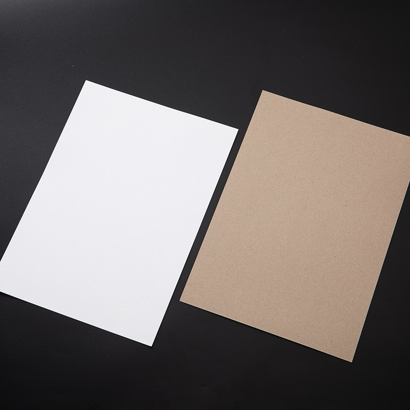 Spot white cardboard double-sided white cardboard clothing packaging lining A4 cardboard gray bottom socks board (lining board) wholesale