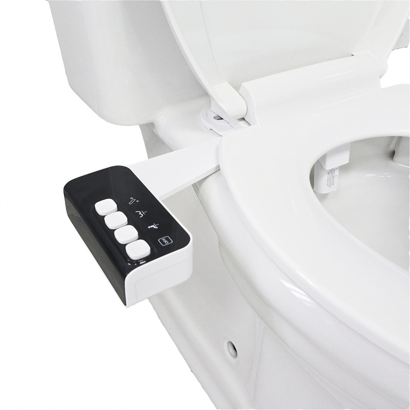 Удобный для экспорта, кнопочный биде для очистки ягодиц, промывание вульвы, биде с двумя насадками, безподключаемый биде