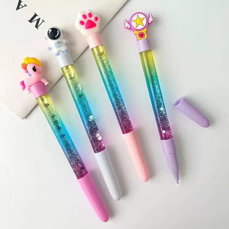 Креативная гелевая ручка с блестками, модная ручка для студентов, сверкающая ручка для подписи