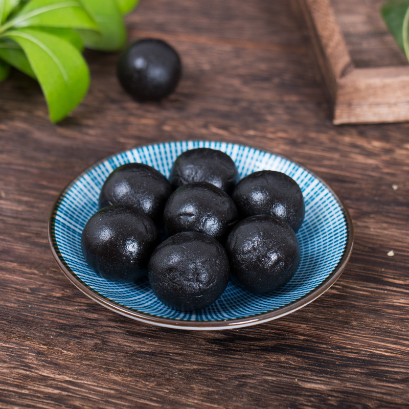 Weibo Black Sesame Pills, Nine Steamed and Nine Sun-Dried Black Sesame Pills, Handmade Pills, Biangu Huangjing Pure Black Sesame Pills, Mulberry Pills