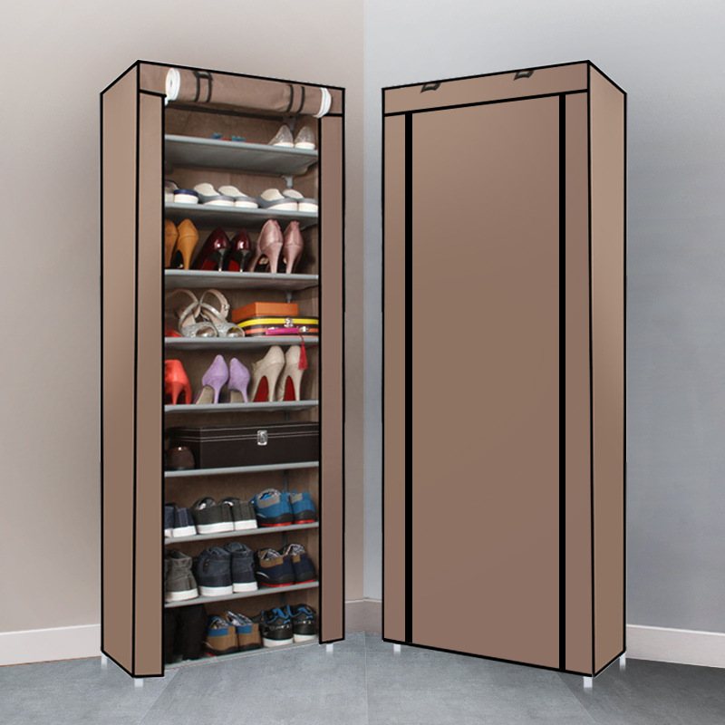 Shoe Cabinet Household Large Capacity Shoe Cabinet Simple Shoe Rack Multi-Layer Dustproof Household Rental House Dormitory Storage Cloth Shoe Cabinet