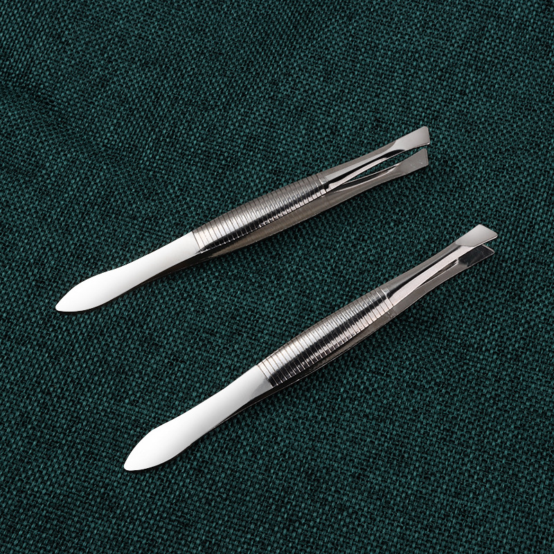 Stainless steel eyebrow clip oblique mouth eyebrow clip eyebrow clip eyebrow tweezers flat mouth clip oblique mouth clip eyebrow clip